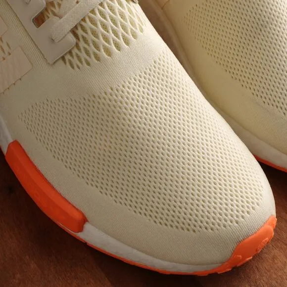 Adidas Sneakers Mens Size 10 Cream Screaming Orange NMD R1 Boost Athletic Shoes
