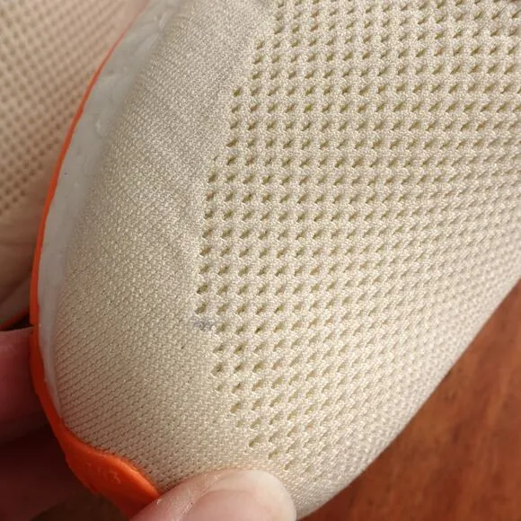 Adidas Sneakers Mens Size 10 Cream Screaming Orange NMD R1 Boost Athletic Shoes