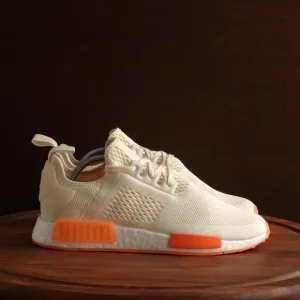 Adidas Sneakers Mens Size 10 Cream Screaming Orange NMD R1 Boost Athletic Shoes