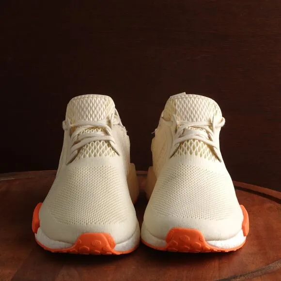 Adidas Sneakers Mens Size 10 Cream Screaming Orange NMD R1 Boost Athletic Shoes