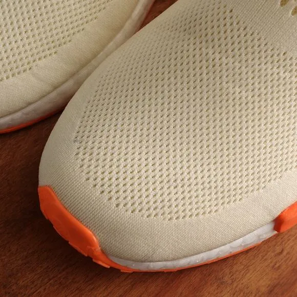 Adidas Sneakers Mens Size 10 Cream Screaming Orange NMD R1 Boost Athletic Shoes