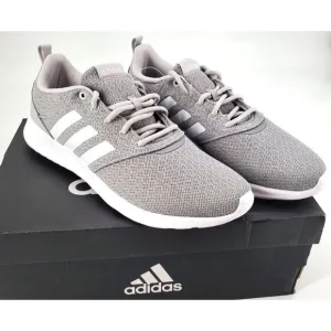 ADIDAS Sneakers Womans 10 Cloudfoam QT Racer Activewear Athletic Shoes Gray