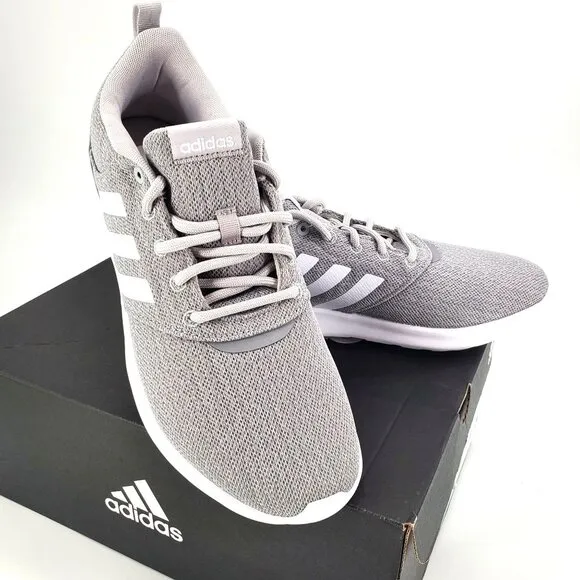 ADIDAS Sneakers Womans 10 Cloudfoam QT Racer Activewear Athletic Shoes Gray