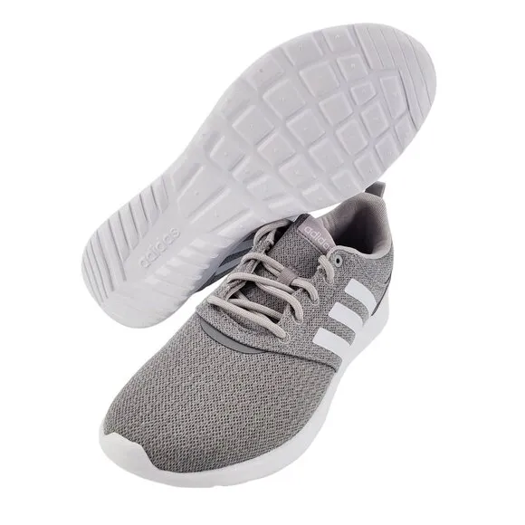 ADIDAS Sneakers Womans 10 Cloudfoam QT Racer Activewear Athletic Shoes Gray