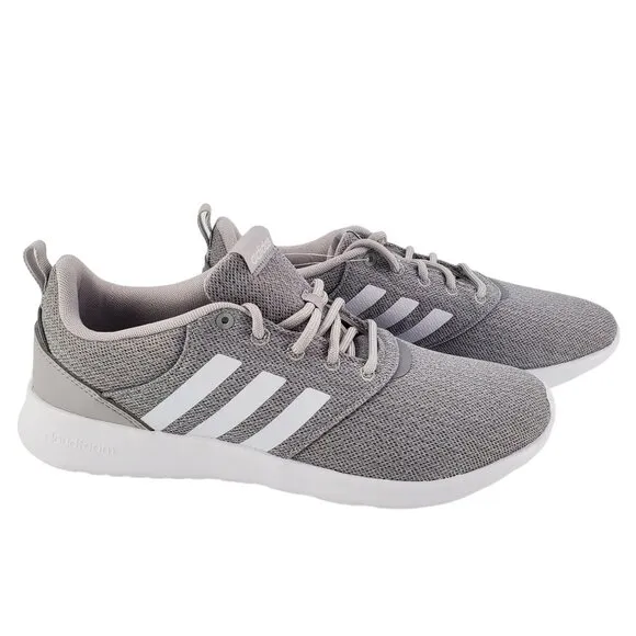 ADIDAS Sneakers Womans 10 Cloudfoam QT Racer Activewear Athletic Shoes Gray