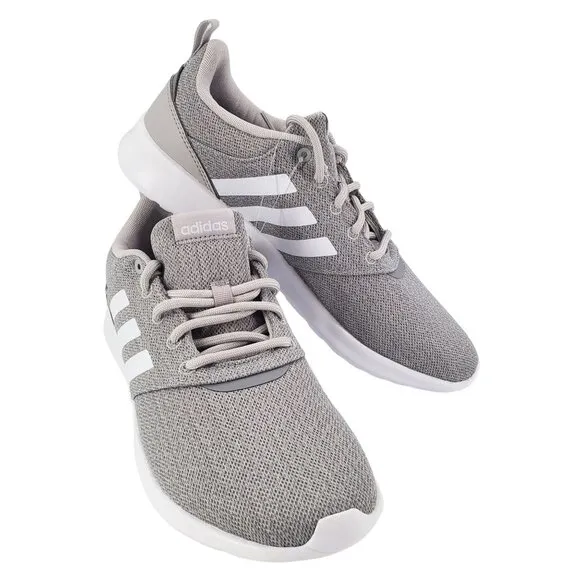 ADIDAS Sneakers Womans 10 Cloudfoam QT Racer Activewear Athletic Shoes Gray
