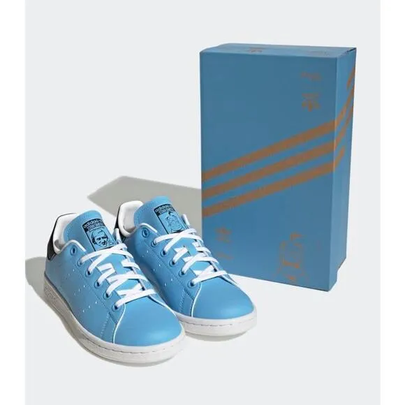ADIDAS STAN SMITH DISNEY ALADDIN Genie Sneaker 5.5Y / 7 Woman Blue White NEW