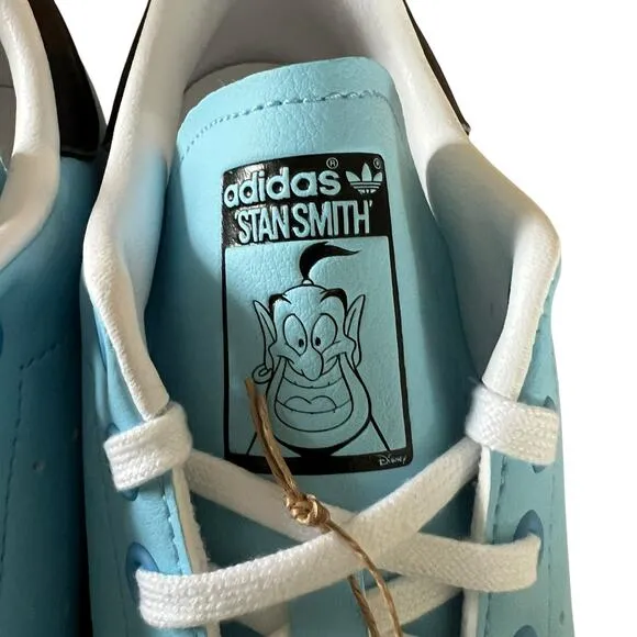 ADIDAS STAN SMITH DISNEY ALADDIN Genie Sneaker 5.5Y / 7 Woman Blue White NEW