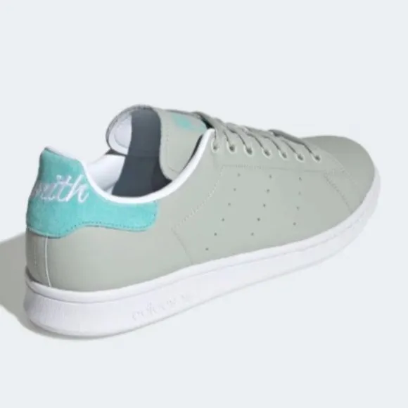 Adidas Stan Smith Men’s Shoes Ash Silver/Easy Mint/Cloud White Size US 10 ½ NWT