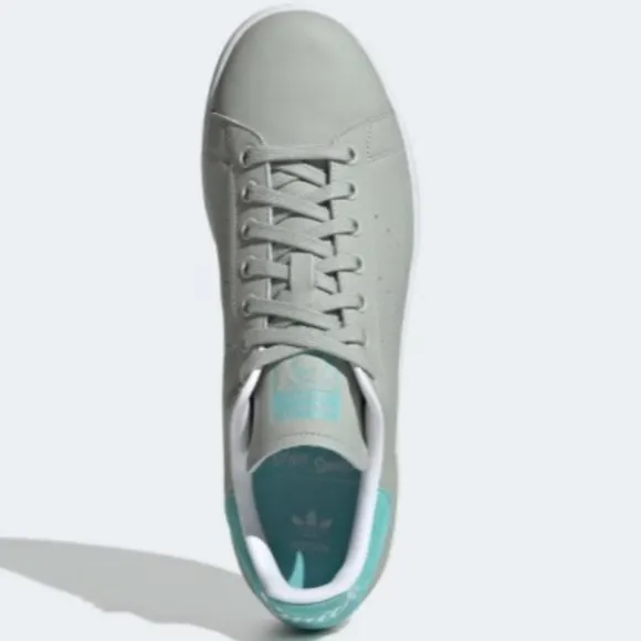Adidas Stan Smith Men’s Shoes Ash Silver/Easy Mint/Cloud White Size US 10 ½ NWT