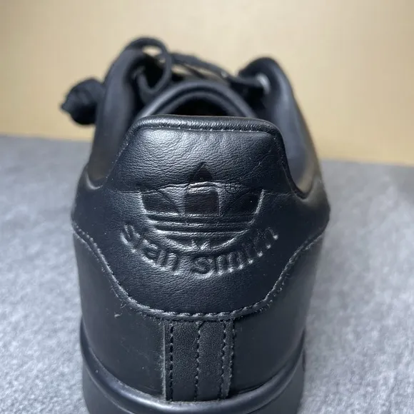 Adidas Stan Smith Triple Black Casual Sneaker Shoes M20327 Mens Size 10.5