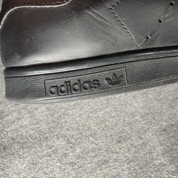 Adidas Stan Smith Triple Black Casual Sneaker Shoes M20327 Mens Size 10.5