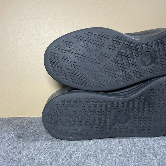 Adidas Stan Smith Triple Black Casual Sneaker Shoes M20327 Mens Size 10.5