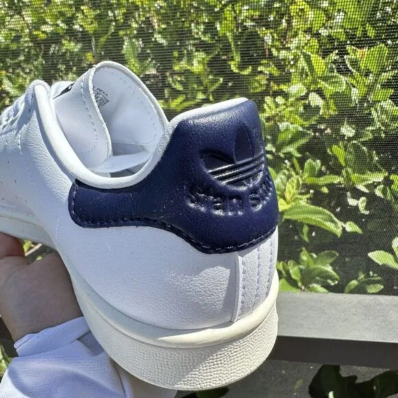 Adidas Stan Smith White Collegiate Navy Men's Athletic Shoes FX5521 Size 5.5