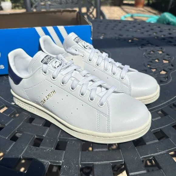Adidas Stan Smith White Collegiate Navy Men's Athletic Shoes FX5521 Size 5.5