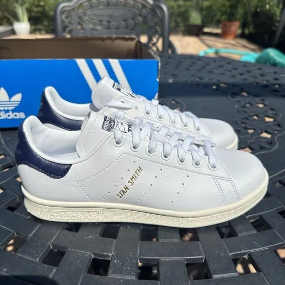 Adidas Stan Smith White Collegiate Navy Men's Athletic Shoes FX5521 Size 5.5