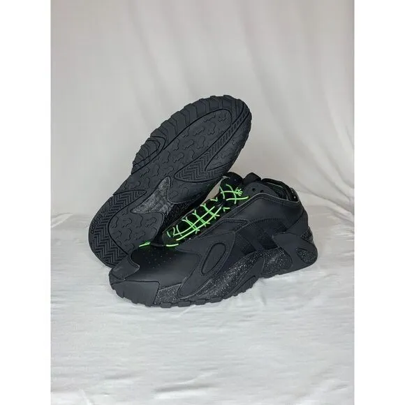 Adidas Streetball Basketball Shoes Black Neon Green FZ1971 Men's Size‎ 7.5  NWT