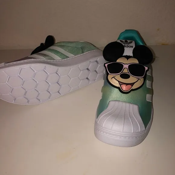 Adidas Superstar Disney Mickey Mouse GY9149 Kids SlipOn Shoes Sneakers Size 2.5K