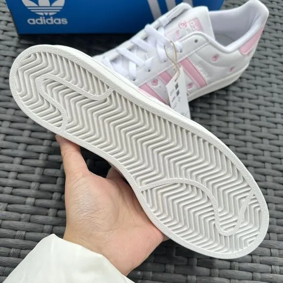 Adidas Superstar J Cloud White Pink Kid's Athletic Shoes IG7015 Size 6