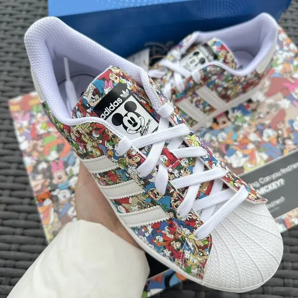 Adidas Superstar J Disney Mickey &amp; Friends Kid's Shoes Multi Color IG6857