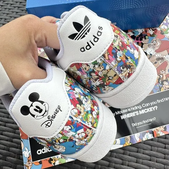 Adidas Superstar J Disney Mickey &amp; Friends Kid's Shoes Multi Color IG6857