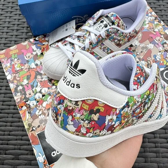 Adidas Superstar J Disney Mickey &amp; Friends Kid's Shoes Multi Color IG6857