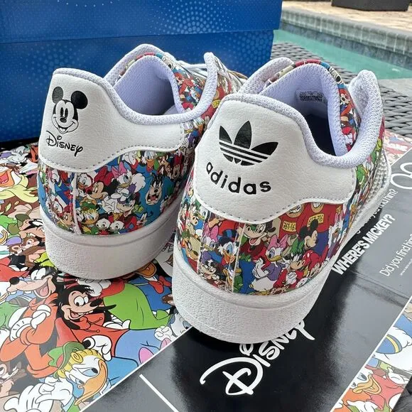 Adidas Superstar J Disney Mickey &amp; Friends Kid's Shoes Multi Color IG6857