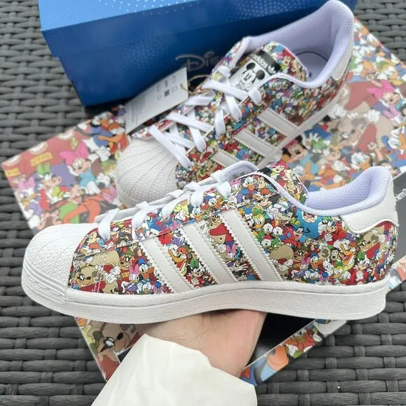 Adidas Superstar J Disney Mickey &amp; Friends Kid's Shoes Multi Color IG6857