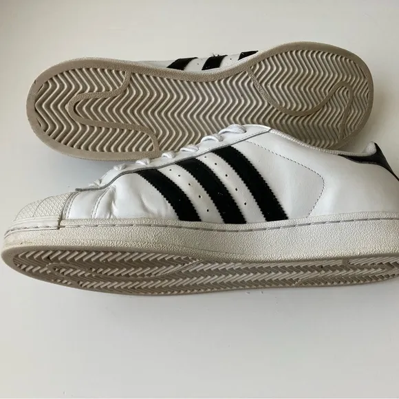 adidas Superstar Mens Shoes 12 C77124 Sneakers Deadlock White Originals Leather