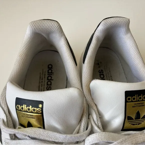 adidas Superstar Mens Shoes 12 C77124 Sneakers Deadlock White Originals Leather