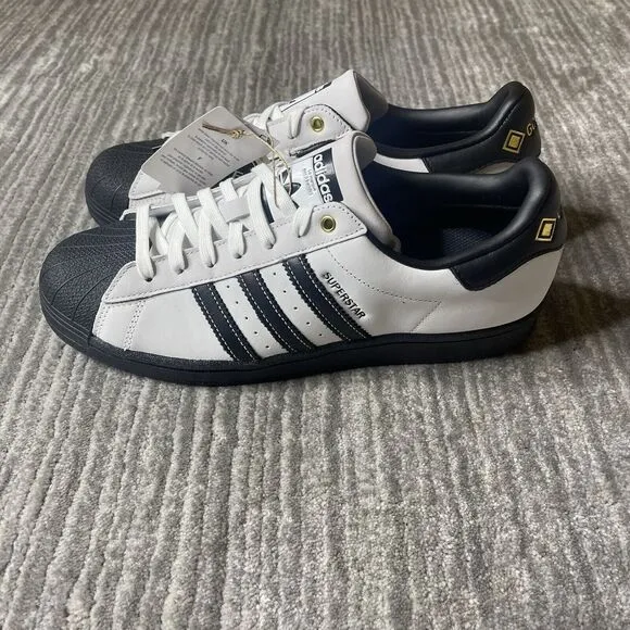 Adidas Superstar  Shoes GTX Mens 10 Shoes Suede White Black IF6162 NEW