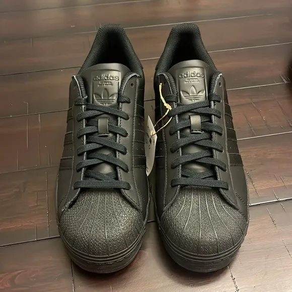 Adidas Superstar Triple Black shoes sneakers EG4957 new Mens Size 10