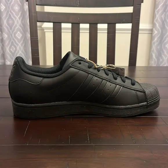 Adidas Superstar Triple Black shoes sneakers EG4957 new Mens Size 10