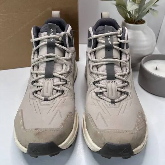 Adidas Terrex Trailmaker 2.0 Mid Wonder Shoe Beige Charcoal IF6548 Men's US 11.5