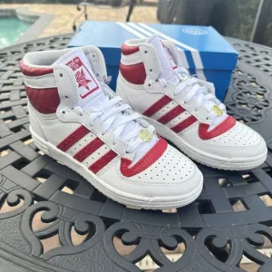 Adidas Top Ten RB White Power Red Women's Athletic Shoes HP9547