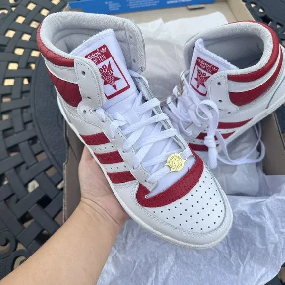 Adidas Top Ten RB White Power Red Women's Athletic Shoes HP9547