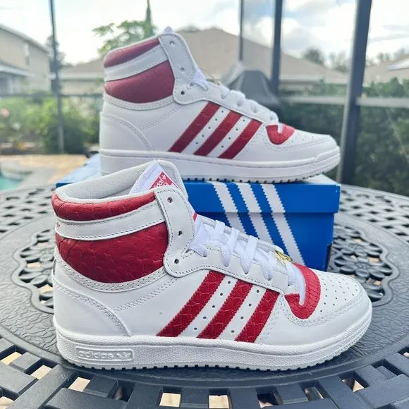 Adidas Top Ten RB White Power Red Women's Athletic Shoes HP9547
