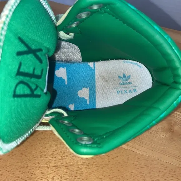 Adidas Toy Story Rex Hightop basketball sneakers youth 13.5 used great condition
