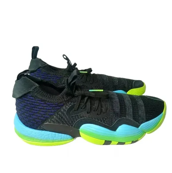 adidas Trae Young 2 Trae-Tlien Sneakers Men's Size 13 Shoes Black Solar Green