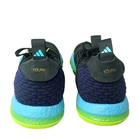 adidas Trae Young 2 Trae-Tlien Sneakers Men's Size 13 Shoes Black Solar Green