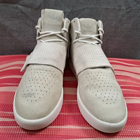 Adidas Tubular Invader Suede High Top Trainers Shoes Size 11 Men