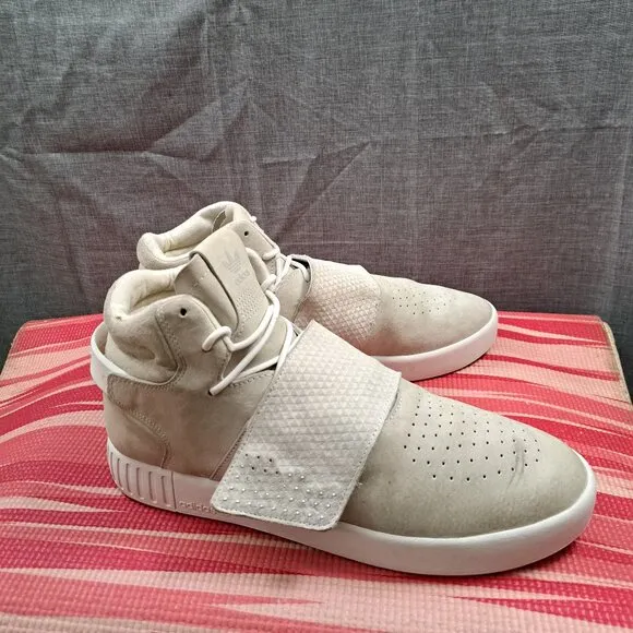 Adidas Tubular Invader Suede High Top Trainers Shoes Size 11 Men