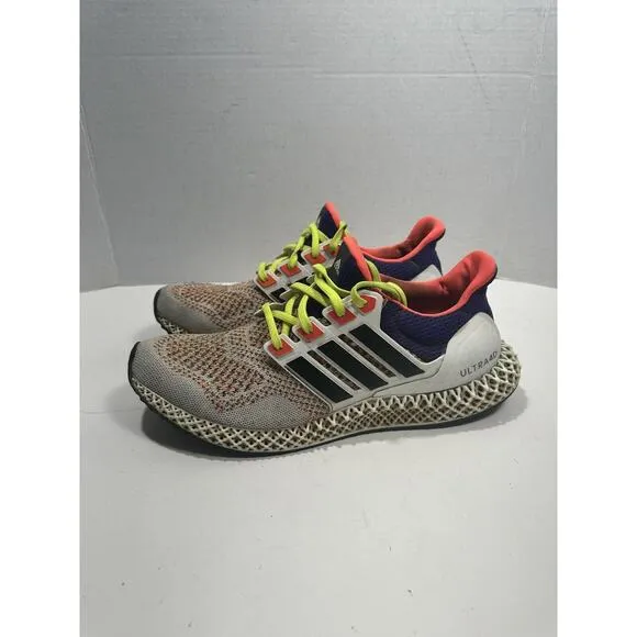 Adidas ULTRA 4D | White Purple Multicolor | Size 10.5 | GX6364 Sneakers Shoes