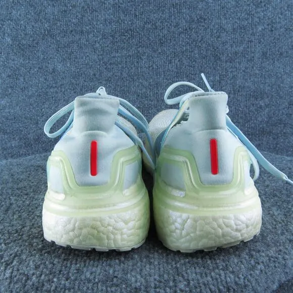 adidas Ultraboost 20 Prime Blue Women Sneaker Shoes Sz 10 Medium White Synthetic