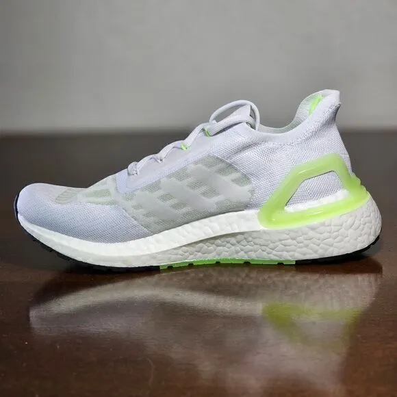 Adidas Ultraboost Summer Ready Running Shoes Grey White Green S.RDY FY3472 7.5