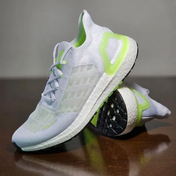 Adidas Ultraboost Summer Ready Running Shoes Grey White Green S.RDY FY3472 7.5