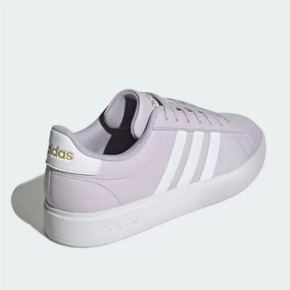Adidas Women's Grand Court Cloudfoam Lifestyle Comfort Sneakers Lavender Sz 8
