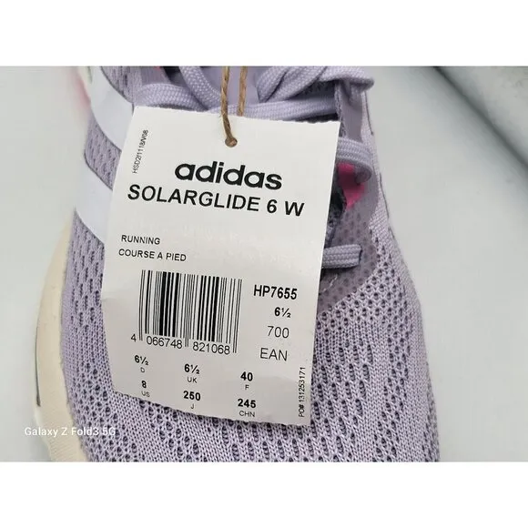 Adidas Womens Solarglide 6 Running Shoes Size 8
