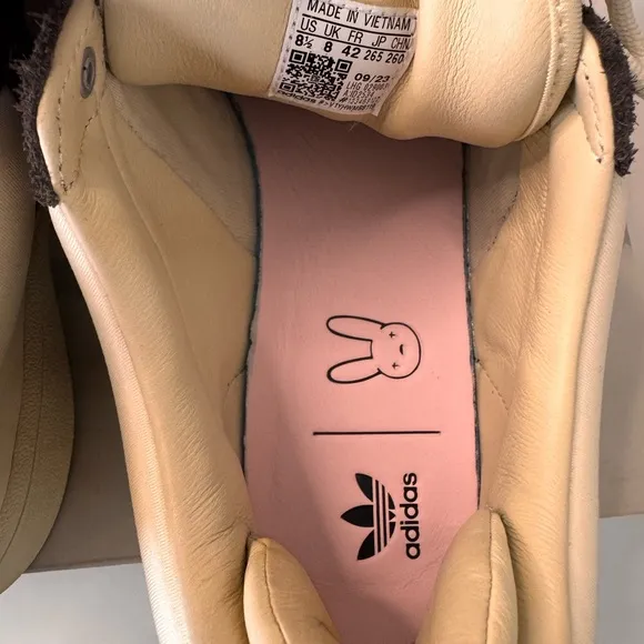 Adidas x Bad Bunny Brown and Cream Sneakers Women 9.5, Men 8.5