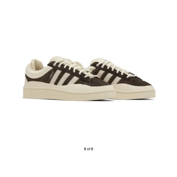 Adidas x Bad Bunny Brown and Cream Sneakers Women 9.5, Men 8.5
